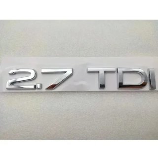 Emblema logo Audi 2.7 TDI plata