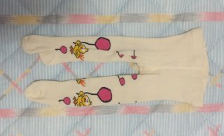 Leotardos infantiles con patitos. Talla 0.