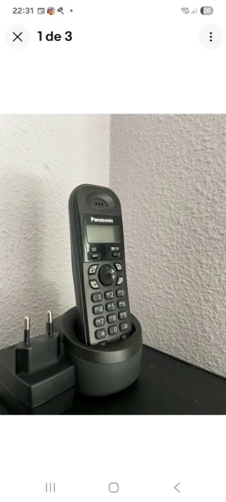 Teléfono Inalámbrico Panasonic Negro
