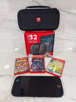 SWITCH 2 NUEVA + JUEGOS + ACCESORIOS