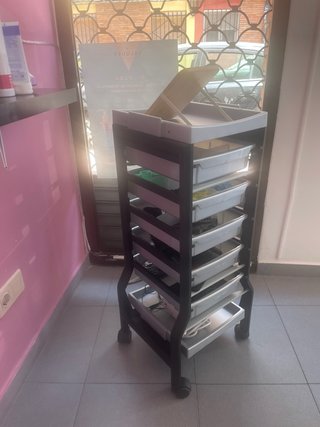 Carrito auxiliar de peluqueria