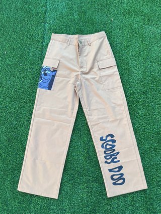 Pantaloni cargo Scooby-Doo beige