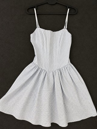 Vestido Zara Cuadros Vichy Talla XS