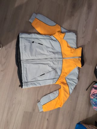 Anorak Montagne Blanche Gris y Naranja
