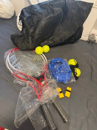 Set de 2 Raquetas con Pelotas y Funda