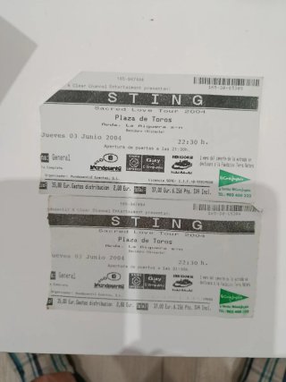 Entradas Sting 2004 - Plaza de Toros