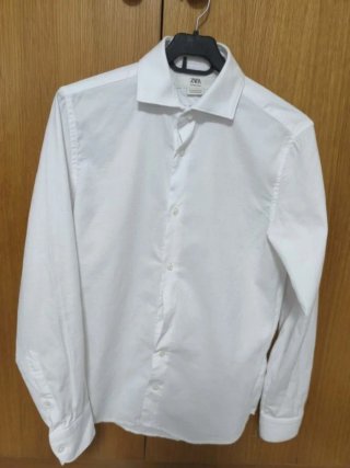 Camisa Zara Blanca Hombre