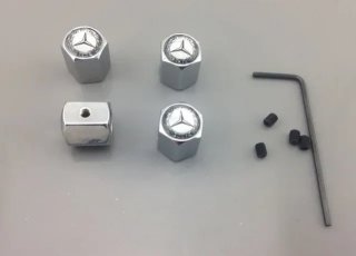 Tapones antirrobo Mercedes blanco