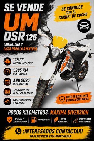 Moto Enduro UM DSR 125