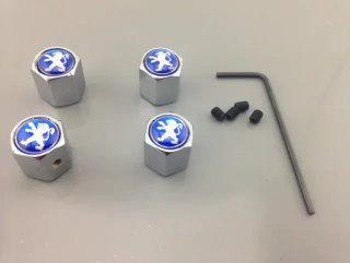 Tapones antirrobo Peugeot válvulas llantas