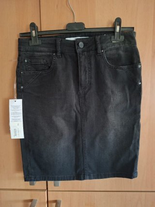 Minifalda vaquera negra Reiko Talla S
