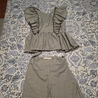 Conjunto Niña Cuadros Vichy Talla 8 a 10 años