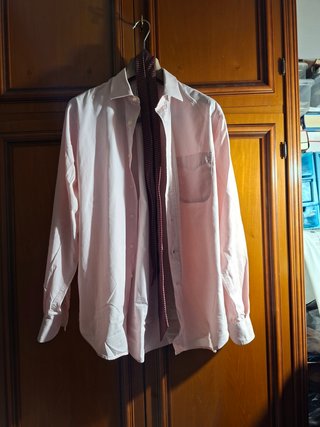 Camicia rosa Bueberrys + cravatta seta