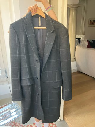 Abrigo Zara Hombre Gris