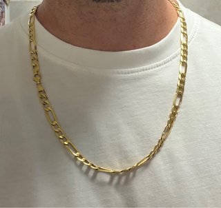 Cadena de Oro 18k figaro Italiana