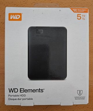 Disco Duro Externo WD Elements 5TB (ÚLTIMA UNIDAD)