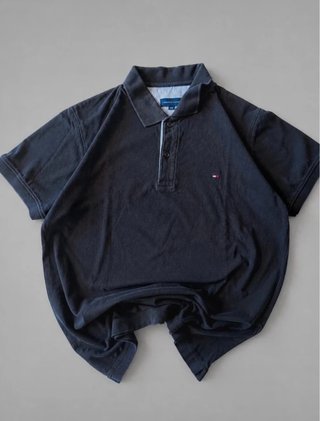 Polo Tommy Hilfiger Negro Talla L