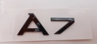 Emblema logo trasero Audi A7 negro