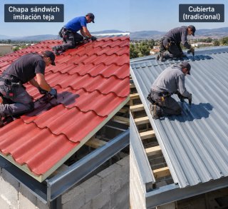 Montaje de panel sándwich