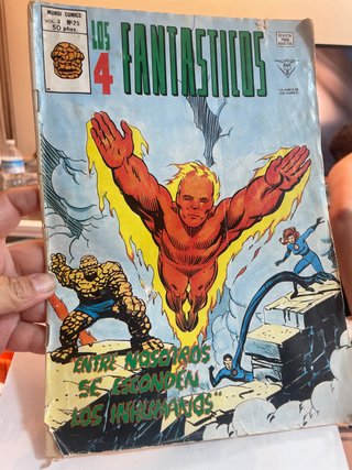 Lote 5 Cómics Los 4 Fantásticos Vértice 1980 vol 3