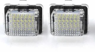 Luces LED matrícula Mercedes W204 plafones