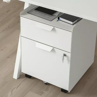 2 Cajoneras IKEA TROTTEN Blancas