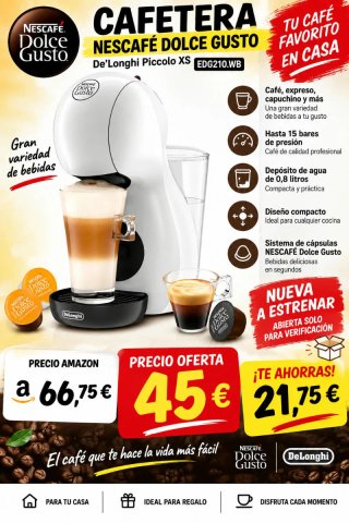 Cafetera Nescafé Dolce Gusto Piccolo XS