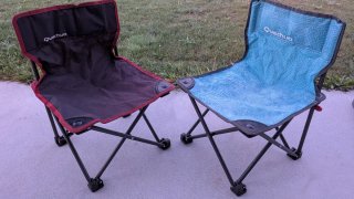 Sillas de camping infantiles Quechua (8€ cada una)