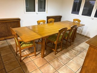 Mesa Comedor Extensible con 6 Sillas
