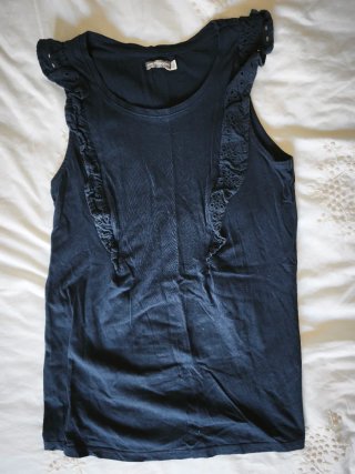 Camiseta premamá Vertbaudet azul