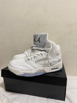 Jordan 5 Blanco Metálico