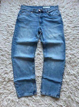 Pantalón Vaquero Baggy Azul Bershka