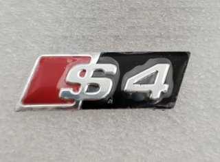 Logo Audi S4 26 x 9 mm negro