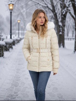Abrigo Michael Kors Beige Talla xxl y xl