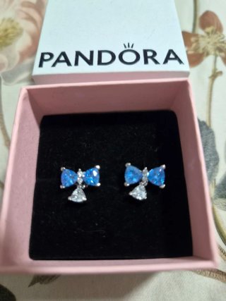 Pendientes Pandora con Piedras Azules
