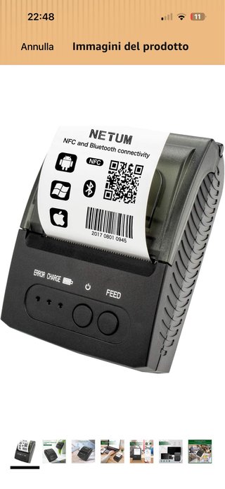 Mini stampante Netum NFC Bluetooth