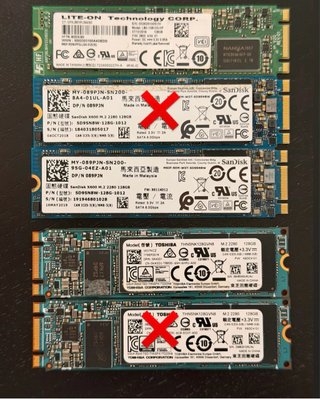 SSD SATA 128Gb di varie marche M.2