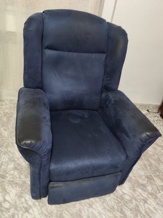 Sillón Relax Reclinable Azul Marino