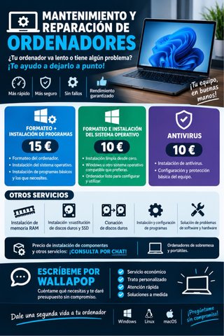 Mantenimiento y recuperación de ordenadores