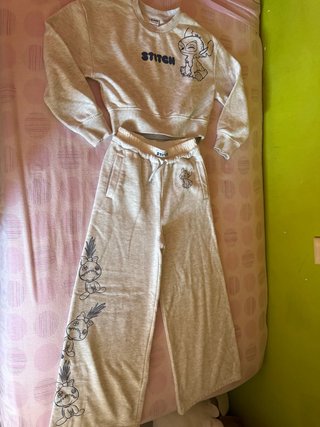 Conjunto Chándal Lilo & Stitch Gris