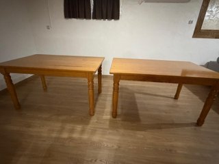Pack 2 Mesas Fijas de Madera