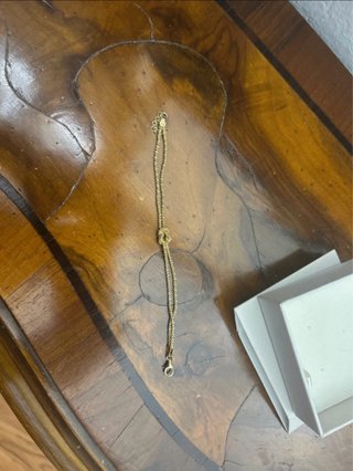 Bracciale nodo argento dorato