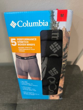Paquete 5 Bóxers Columbia Talla M