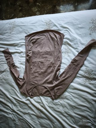 Camiseta premamá H&M manga larga marrón
