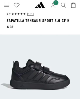 Zapatillas Adidas Tensaur Sport 3.0 CF K 38,5
