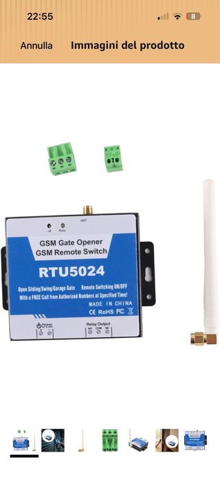RTU5024 GSM Gate Opener Controllo Accessi