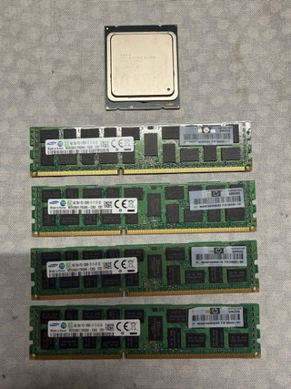 Kit Procesador Intel Xeon y 4 Módulos RAM