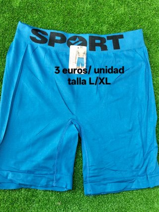 Boxer largos deportivos azules