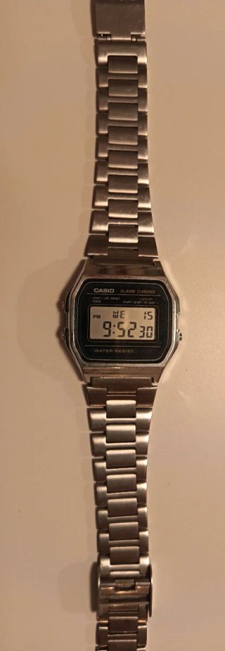 Orologio Casio A158W Argento Digitale