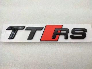 Emblema trasero Audi TTRS negro